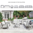 Bowery Hill Contemporary Polyester Gray Chaise Lounge with Cushion