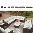 Bowery Hill Contemporary Polyester Brown Outdoor Swivel Lounge Chair