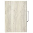 Bowery Hill Modern Engineered Wood Narrow 5 Drawer Chest in Whitewash