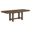 Bowery Hill Contemporary Wood Extendable Dining Table in Grayish Brown