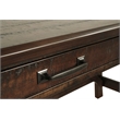 Bowery Hill Contemporary Engineered Wood Home Office Desk in Rustic Brown