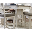 Bowery Hill Contemporary Engineered Wood Counter Height Dining Table in Two-Tone
