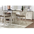 Bowery Hill Contemporary Engineered Wood Counter Height Dining Table in Two-Tone