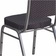 Bowery Hill Contemporary Stacking Banquet Stacking Chair in Black