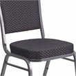 Bowery Hill Contemporary Stacking Banquet Stacking Chair in Black
