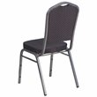 Bowery Hill Contemporary Stacking Banquet Stacking Chair in Black