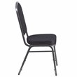 Bowery Hill Contemporary Stacking Banquet Stacking Chair in Black