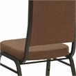 Bowery Hill Modern Stacking Banquet Stacking Chair in Coffee