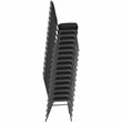 Bowery Hill Modern Stacking Banquet Stacking Chair in Coffee