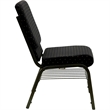 Bowery Hill Contemporary Church Stacking Guest Chair in Beige