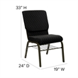 Bowery Hill Contemporary Church Stacking Guest Chair in Beige
