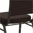 Bowery Hill Contemporary Stacking Banquet Stacking Chair in Brown
