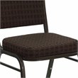 Bowery Hill Contemporary Stacking Banquet Stacking Chair in Brown