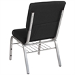 Bowery Hill Contemporary Church Stacking Guest Chair in Black