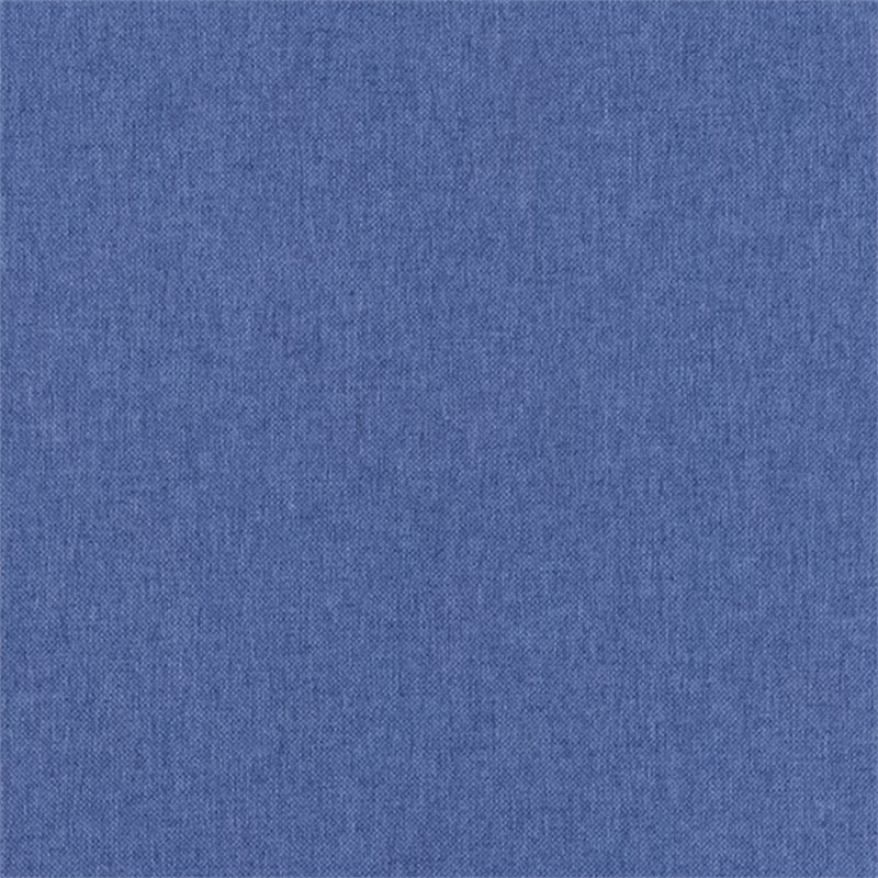 Bowery Hill Modern Fabric Banquet Stack Chair in Silver and Blue
