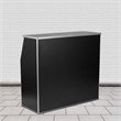Bowery Hill Contemporary 4' Laminate Foldable Bar In Black Finish