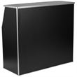 Bowery Hill Contemporary 4' Laminate Foldable Bar In Black Finish