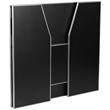Bowery Hill Contemporary 4' Laminate Foldable Bar In Black Finish