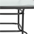 Bowery Hill Glass Clear Patio Table Rectangular Indoor Outdoor 55