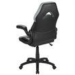 Bowery Hill Ergonomic Faux Leather Racing Gaming Chair in Gray