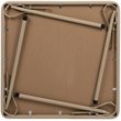 Bowery Hill Contemporary Vinyl Kids Folding Table In Beige Finish