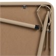 Bowery Hill Contemporary Vinyl Kids Folding Table In Beige Finish