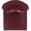 Bowery Hill Modern Plastic Sled Base Stacking Chair in Burgundy