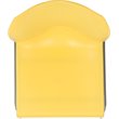 Bowery Hill Modern Plastic Sled Base Stacking Chair in Yellow