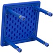 Bowery Hill Plastic Blue Activity Table Square Adjustable Height 24
