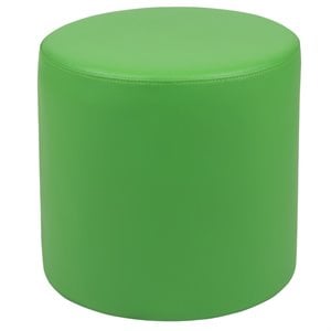 Bowery Hill 18&quot Soft Vinyl Collaborative Circle Classroom Chair in Green