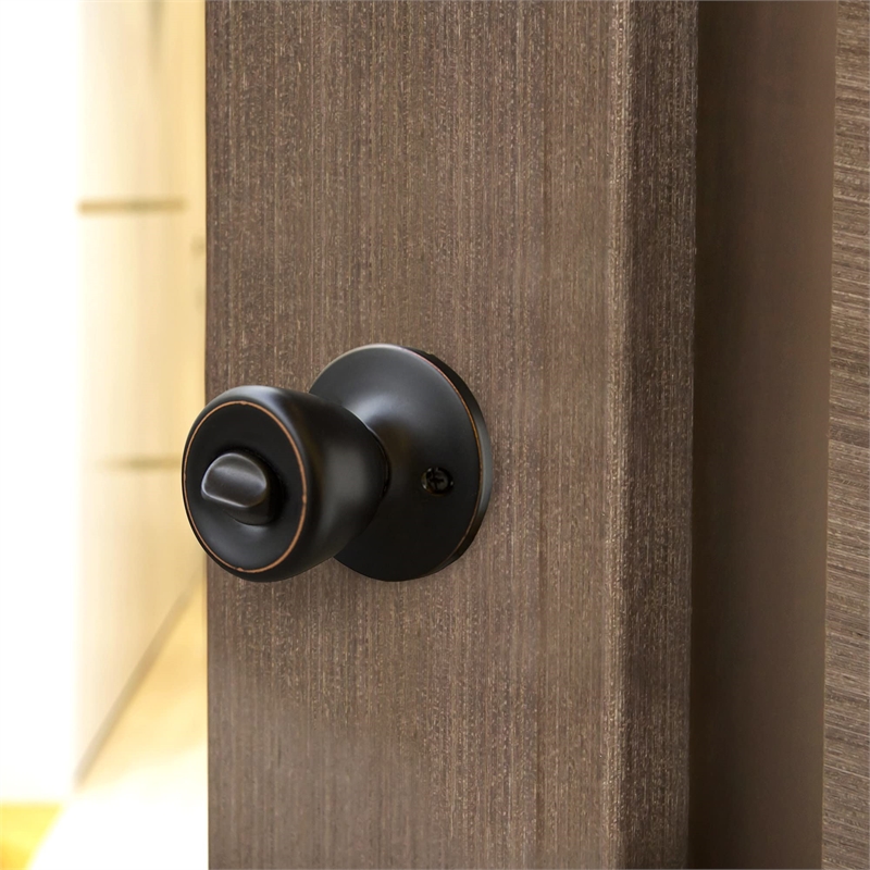 Bowery Hill Terrace Bronze 6 Way Brass Latch Door Knob 12 Pack