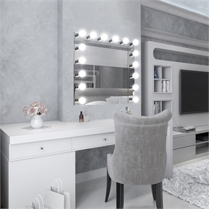 Bowery Hill Modern Steel Vanity Light in Polished Chrome 4-Light