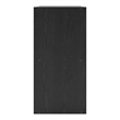 Bowery Hill Contemporary Stackable Wood 2-Shelf Bookcase in Black