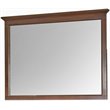 Bowery Hill Transitional Solid Wood Framed Master Mirror in Cherry Brown