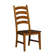 Bowery Hill Ladderback Dining Side Chair in Rustic Amber (Set of 2)