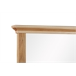 Bowery Hill Transitional Solid Wood Mirror in Natural Hickory