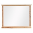 Bowery Hill Transitional Solid Wood Mirror in Natural Hickory