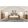 Bowery Hill Transitional Wood Nightstand in Distressed Natural