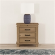 Bowery Hill Transitional Wood Nightstand in Distressed Natural