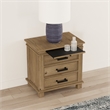 Bowery Hill Transitional Wood Nightstand in Distressed Natural