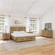Bowery Hill Transitional Wood Nightstand in Distressed Natural