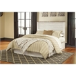 Bowery Hill Contemporary Queen/Full Panel Headboard in Whitewash