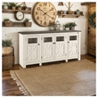 Bowery Hill Contemporary Engineered Wood Extra Large TV Stand in Two-Tone