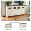 Bowery Hill Contemporary Engineered Wood Extra Large TV Stand in Two-Tone