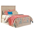 Bowery Hill Contemporary Adjustable Full Panel Headboard in White