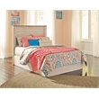 Bowery Hill Contemporary Adjustable Full Panel Headboard in White