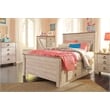 Bowery Hill Contemporary Adjustable Full Panel Headboard in White