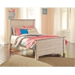 Bowery Hill Contemporary Adjustable Full Panel Headboard in White
