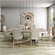 Bowery Hill Wood 7-Piece Dining Table Set in Natural