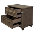 Bowery Hill 3Pc Set L-Desk & Return Office Desk & Open Bookcase & Filing Cabinet